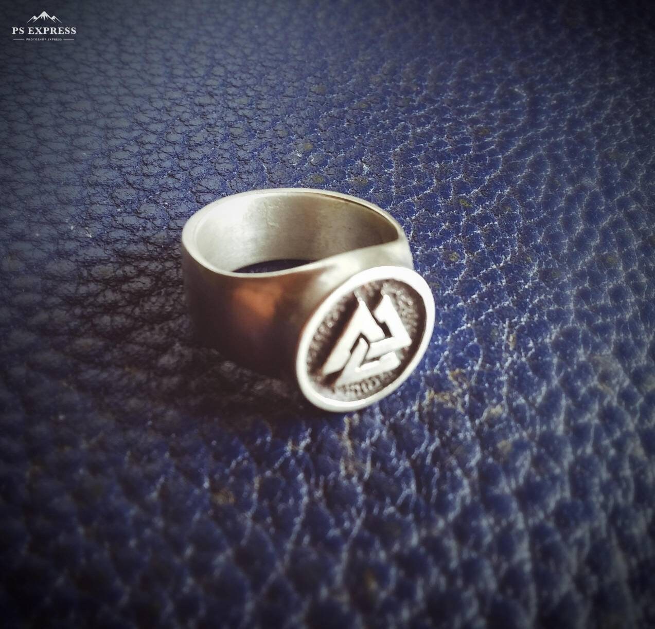 Sterling Silver Valknut Ring